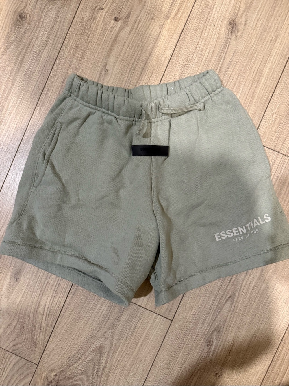 Boys Essential Olive Green Fleece Shorts